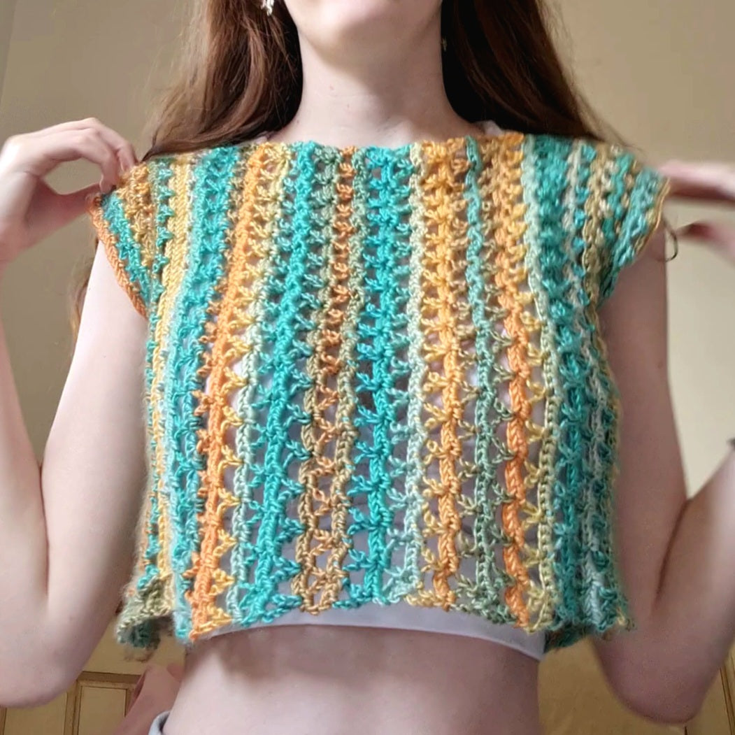 Crochet Wavy Shirt Pattern