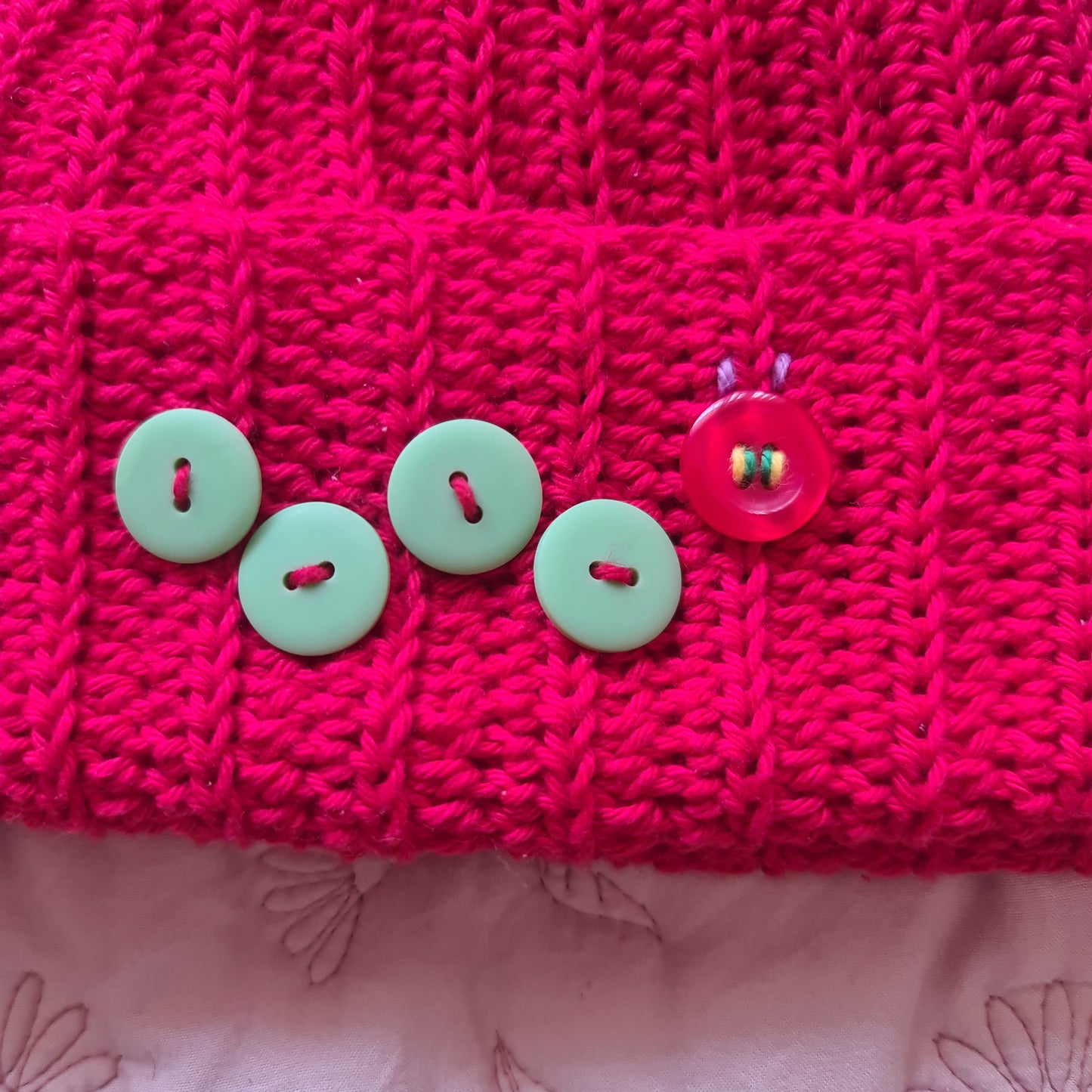 The Very Hungry Caterpillar Inspired Apple Hat Crochet Pattern