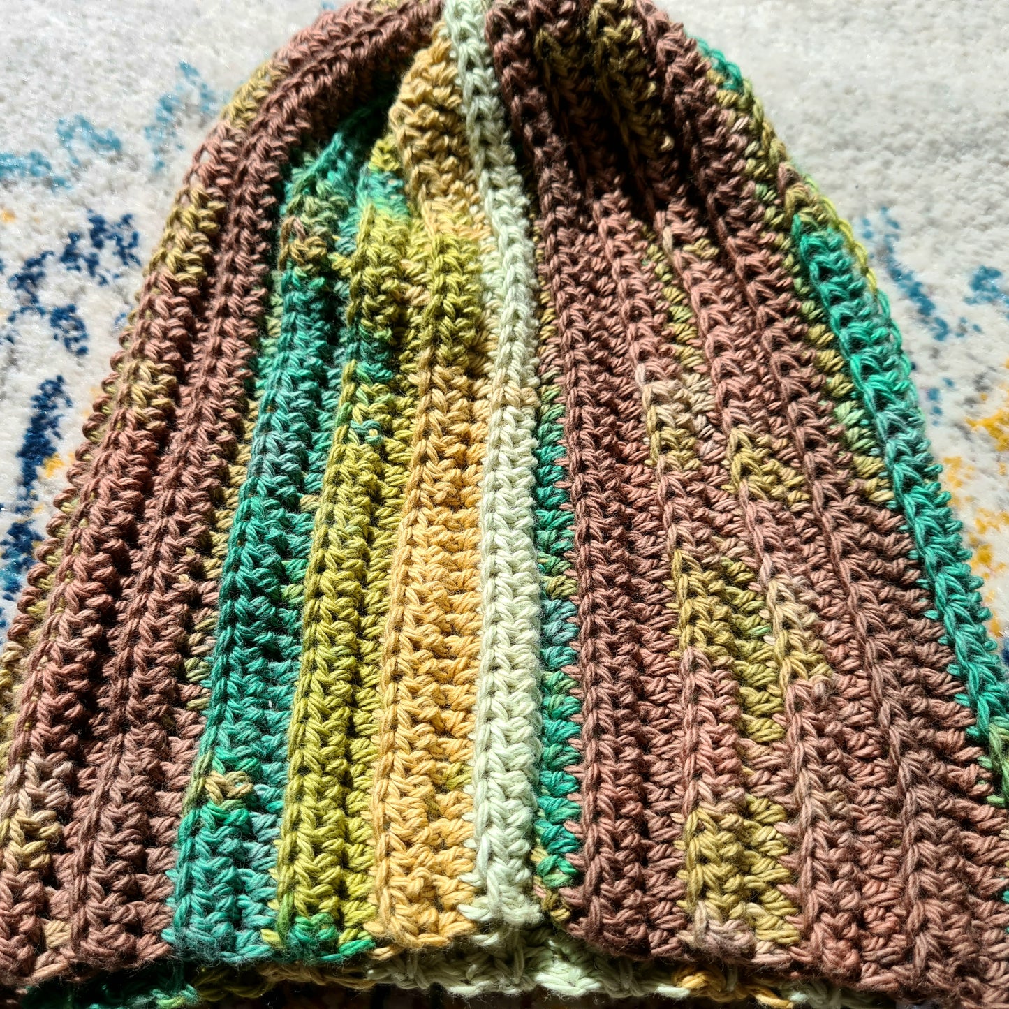 Handmade Crochet Beanie - Camo
