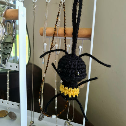 Handmade Crochet Bee Keychain