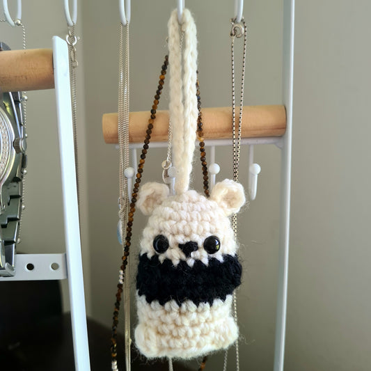 Handmade Crochet Panda Charm