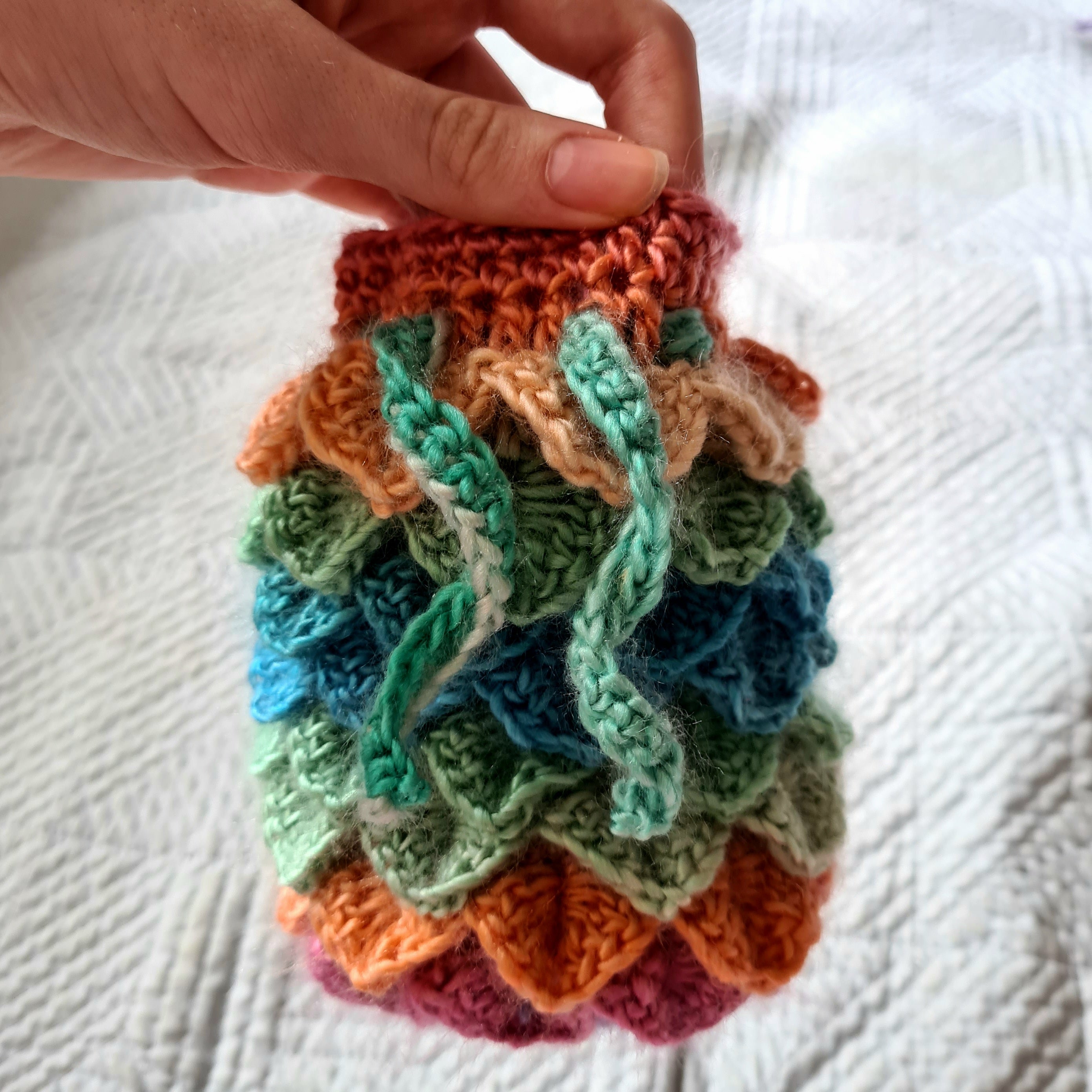 Crochet Dragon Egg Pouch