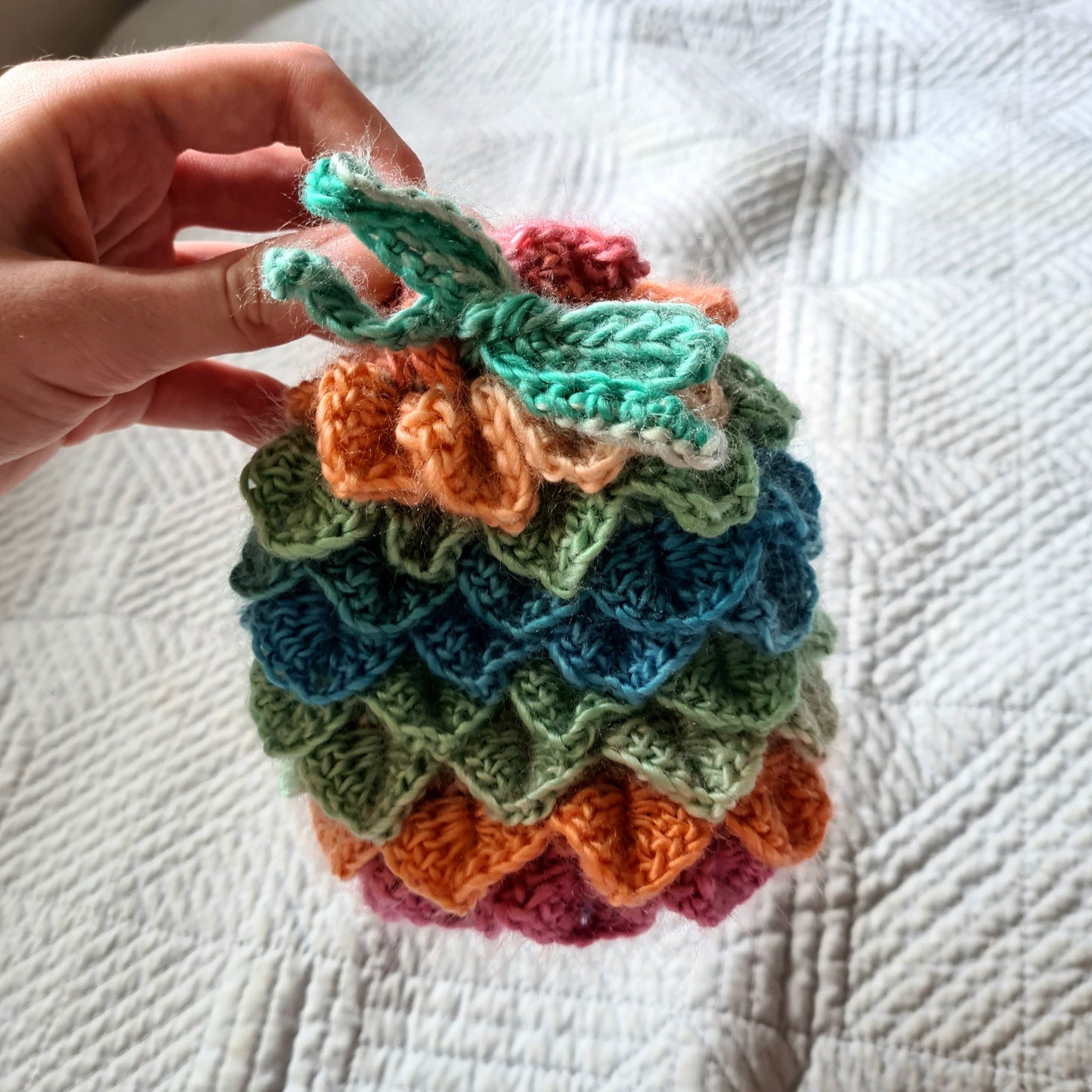 Crochet Dragon Egg Pouch