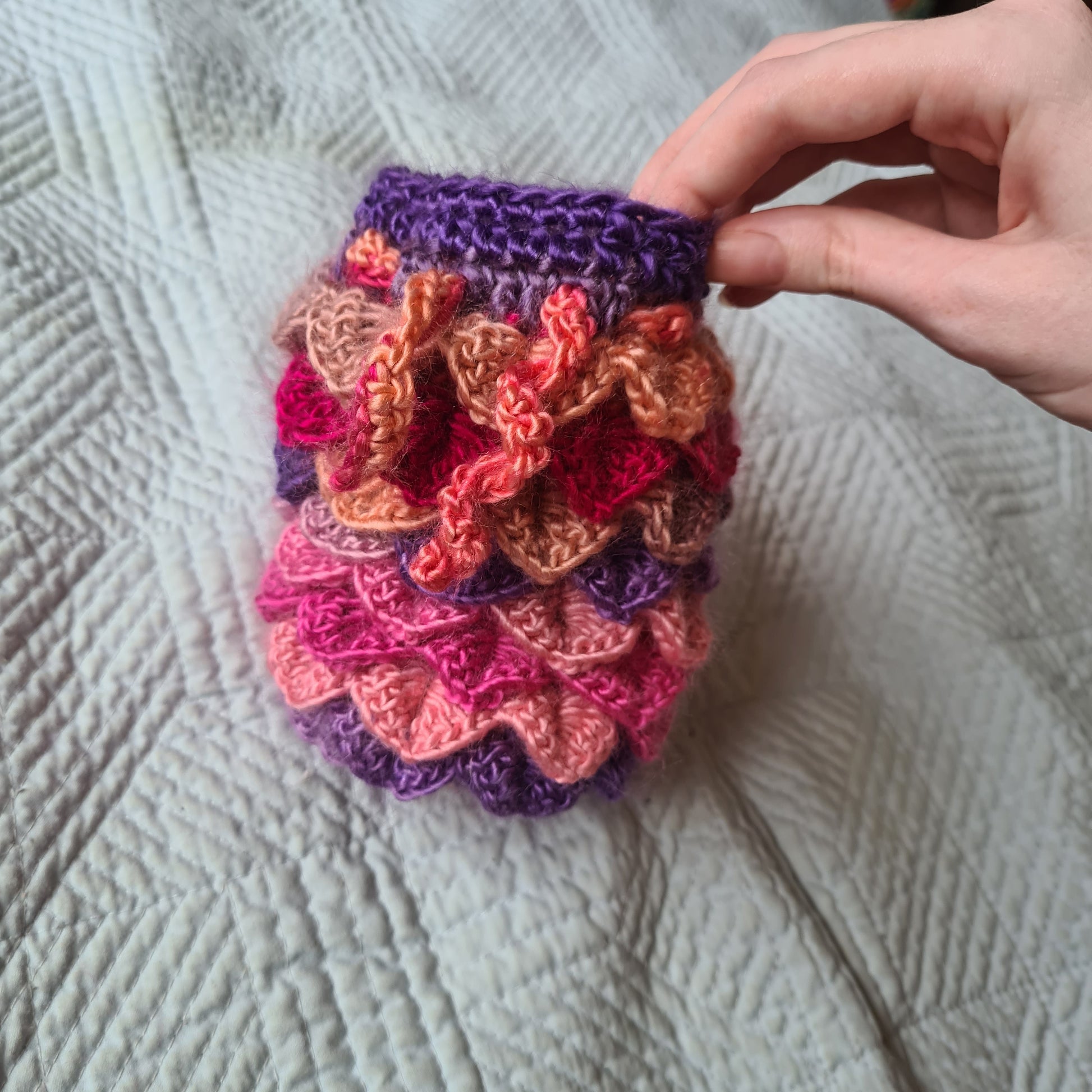Crochet Dragon Egg Pouch - Main Image