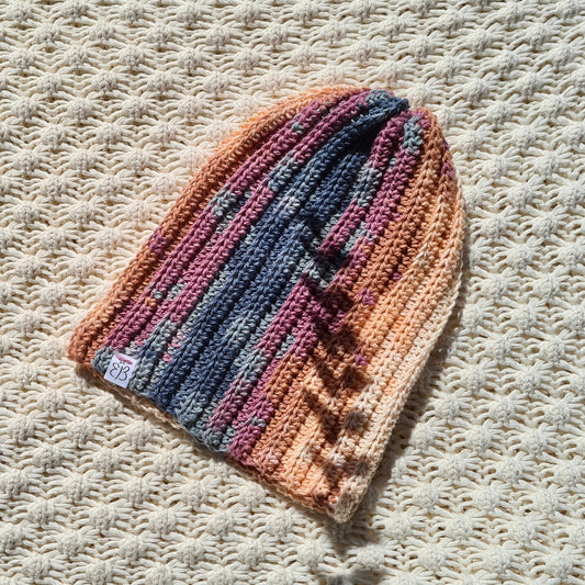 Handmade Crochet Rainbow Beanie